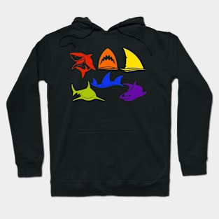 Rainbow Shark Hoodie